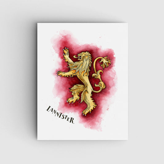 Game of Thrones House Lannister Print
