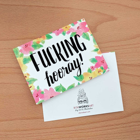 F*cking Hooray Greeting Card