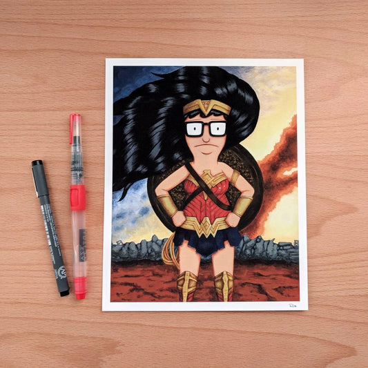 Tina Belcher as Wonder Woman Portrait