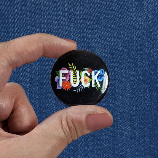 F*ck Profanity Pinback Button - Add on Item