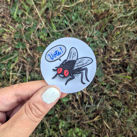 Voting Fly Sticker